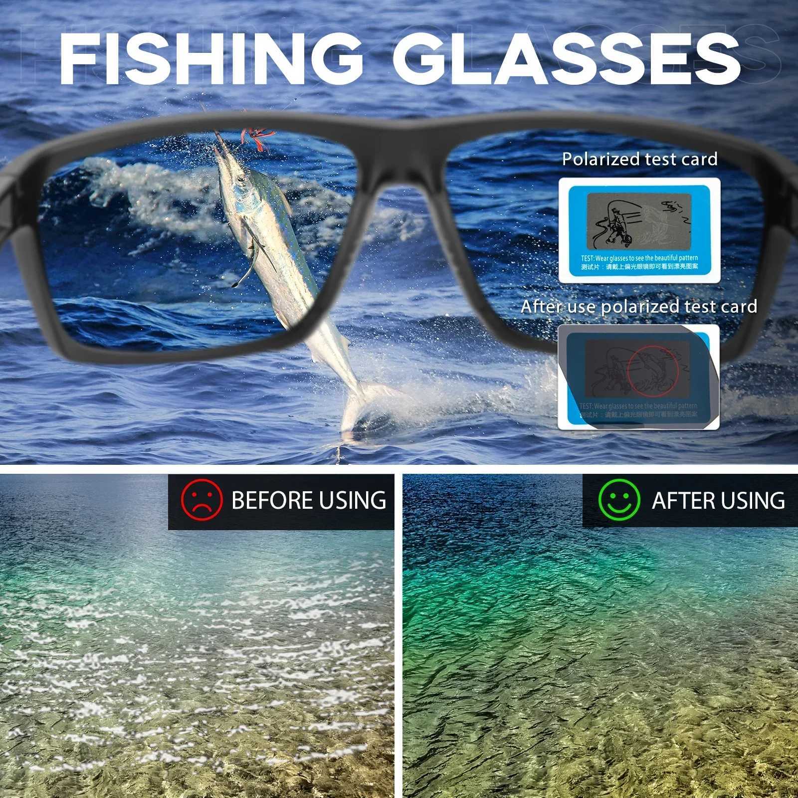 Kapvoe Polarized Fishing Glasses UV400 Sunglasses Driving Glasses Outdoor Sports Eyewear Cycling Sunglasses Hiking EyewearT251024