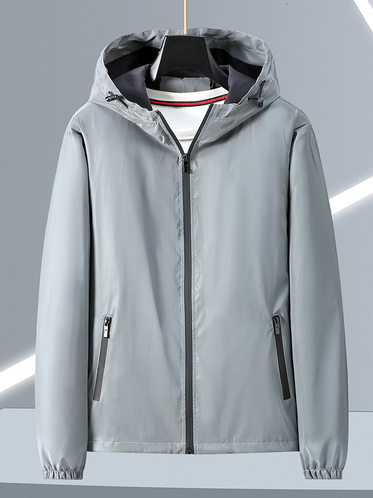 2025 New Outdoor Designer Hoodie Jacket Tracksuit Men Polo Veste Coat Sports Casual Jacket Luminous Coat Men's Cross-border Hot-selling Reflectiv