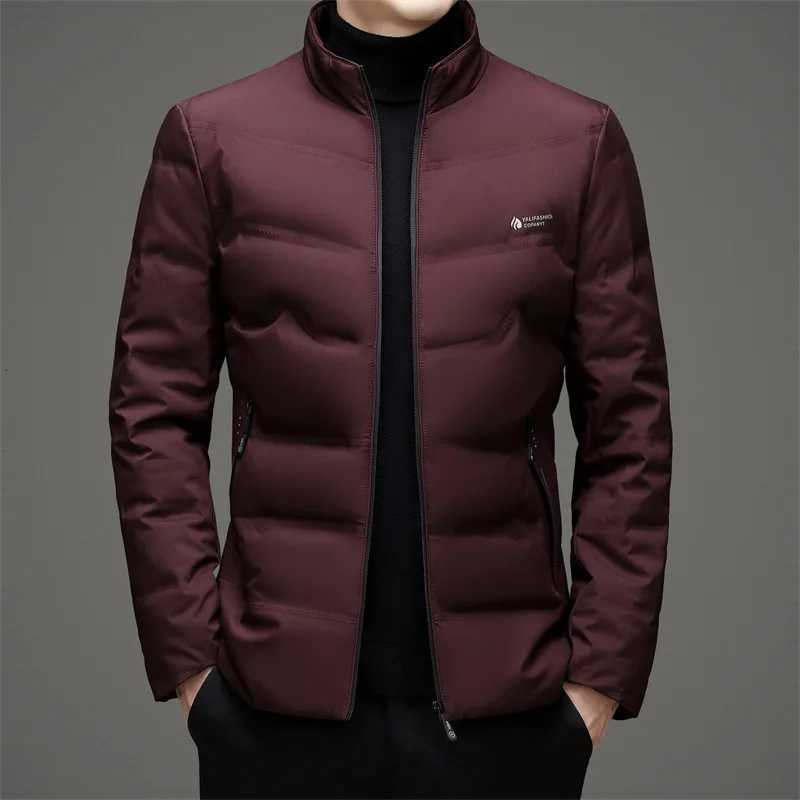 Lightweight 80 White Duck Down Coat for Men Stand Collar Winter Down Jacket Men Korea Slim Fit Puffer Jacket outerwear JK011 Z251024