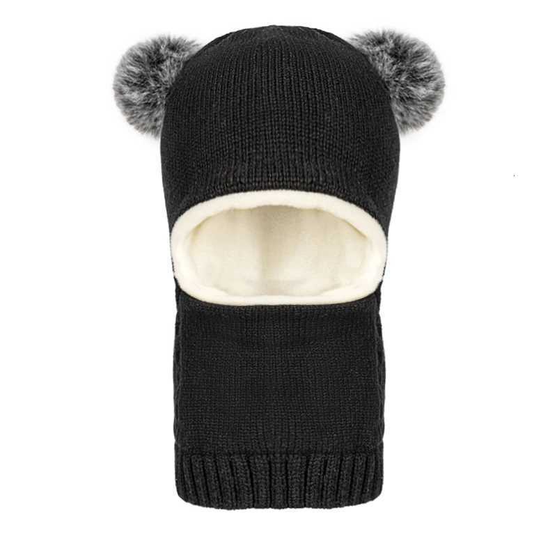 Childrens hats for 38 years old velvet earprotecting scarves for boys in autumn and winter onepiece hatsL251024