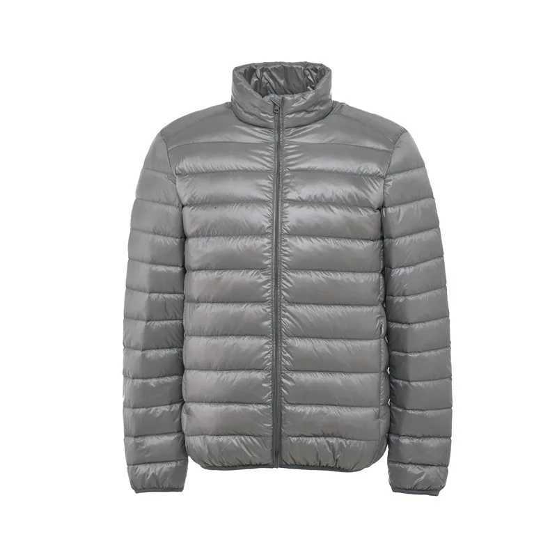 2025 010 Autumn Fashion Mens Ultra Light Duck Down Jackets Winter Feather Padded Puffy Coat Portable Warm Quilted Outerwear Z251024