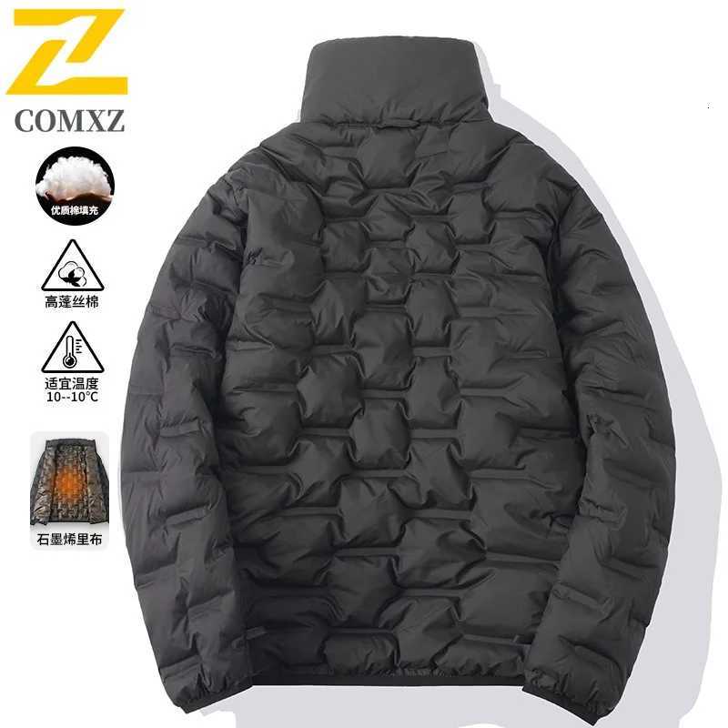 COMXZ Warm Padded Jacket Men 2025 New Winter Cold Proof Windproof Lightweight Handsome Bread Jacket Trendy Cotton Padded Jacket Z251024