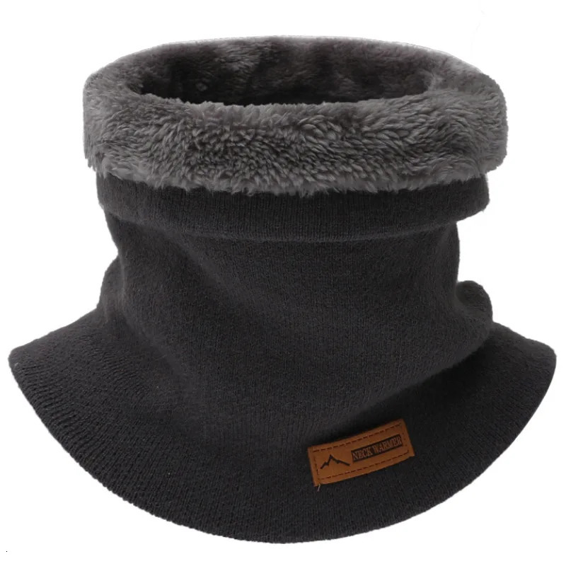 Winter Warm Scarf For Women Knitted Neck Scarves Rings Plush Solid Mens Collar Ring Female Foulard Neckerchief 251020