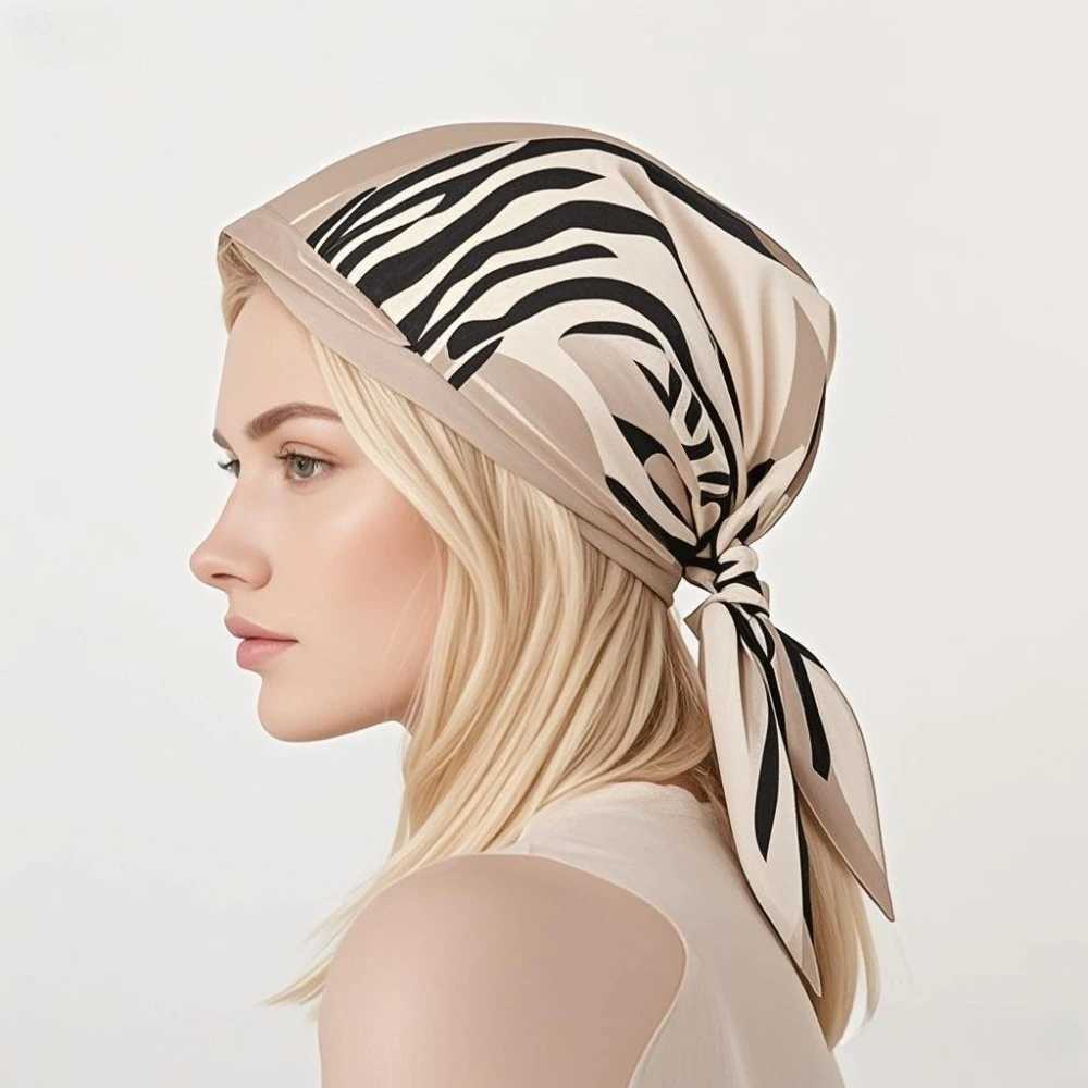 Ninegrid Leopard Print Scarf Men Wen Autumn Winter Imitation Silk Scarf Clothes Bags Accories Scarfs Shl scarf Y251024