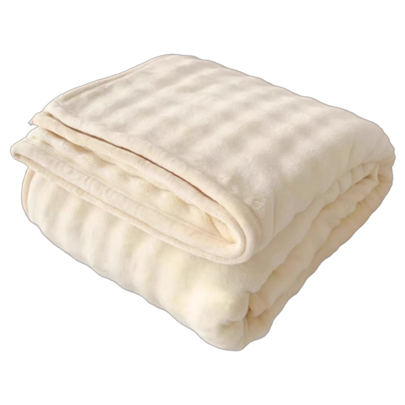 Rabbit plush blanket thickened office shawl nap blanket coral fleece air conditioner nap sofa blanket quilt winter