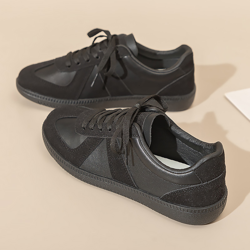 design Casual Shoes Pu Leather Flat Shoes for Men And Women Daily Wear Walking