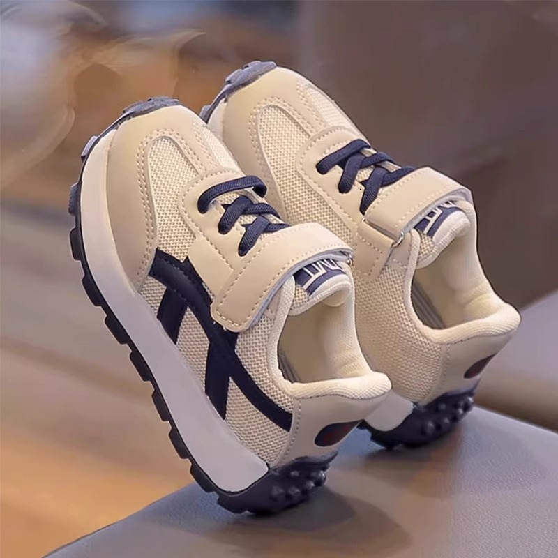 Autumn new children's luminous shoes, casual leather fashion trendy shoes, Korean version double cotton shoes, casual children's shoes