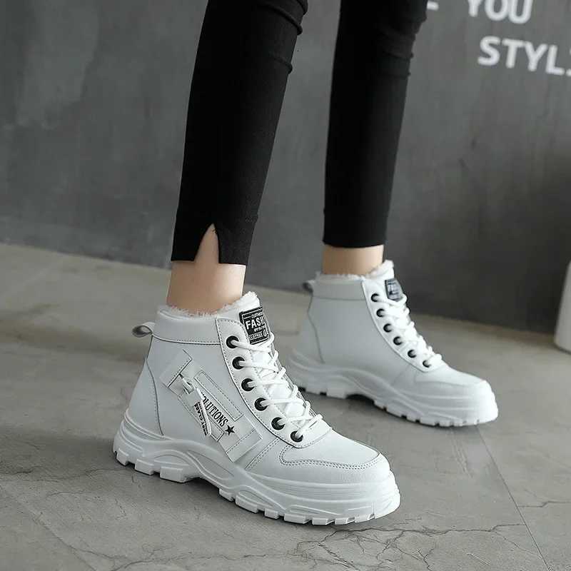 Snow Boots for Women New Casual Hightop Warm Sneakers Womens New Platform Ankle Boots Plus Size 45 Zapatillas De Mujer2025 W251024