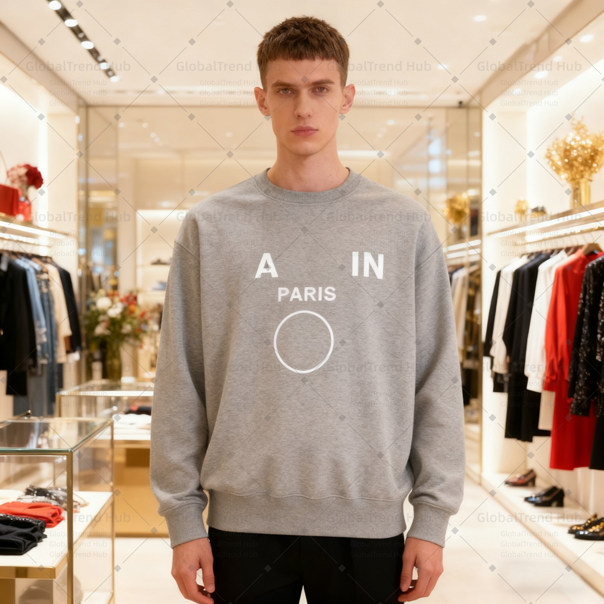 designer brand and women's fashion casual printed letter men's long-sleeved warm cotton sweater hip-hop clothing Sweatshirt spider hoodie