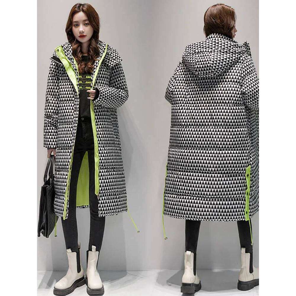 Snow Padded Warm Down Jacket Winter Women Waterproof Coat Oversized Thick Long Parkas Hooded Jaqueta Feminina