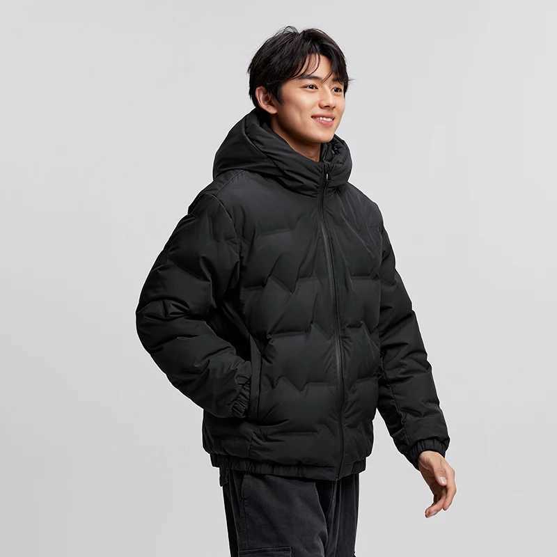 Semir Down Jacket Men 2024 New Waterproof Hooded Outerwear Winter Clothing Solid Color Versatile DirectInjection Down Thickened Z251024