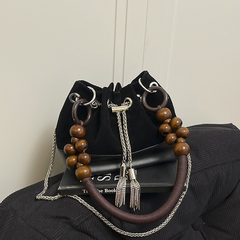 Luxury Brand Designer Bag Autumn Winter Deerskin Velvet Bag Women 2025 New Versatile Crossbody Bag Mini Handbag Small Tote Bucket Bag