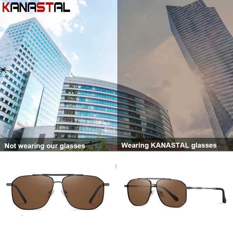 Men Polarized Sunglasses Women Fashion UV400 Sun Glasses Metal Eyeglasses Frame Driving Stadium Party Anti Glare Shade EyewearT251024