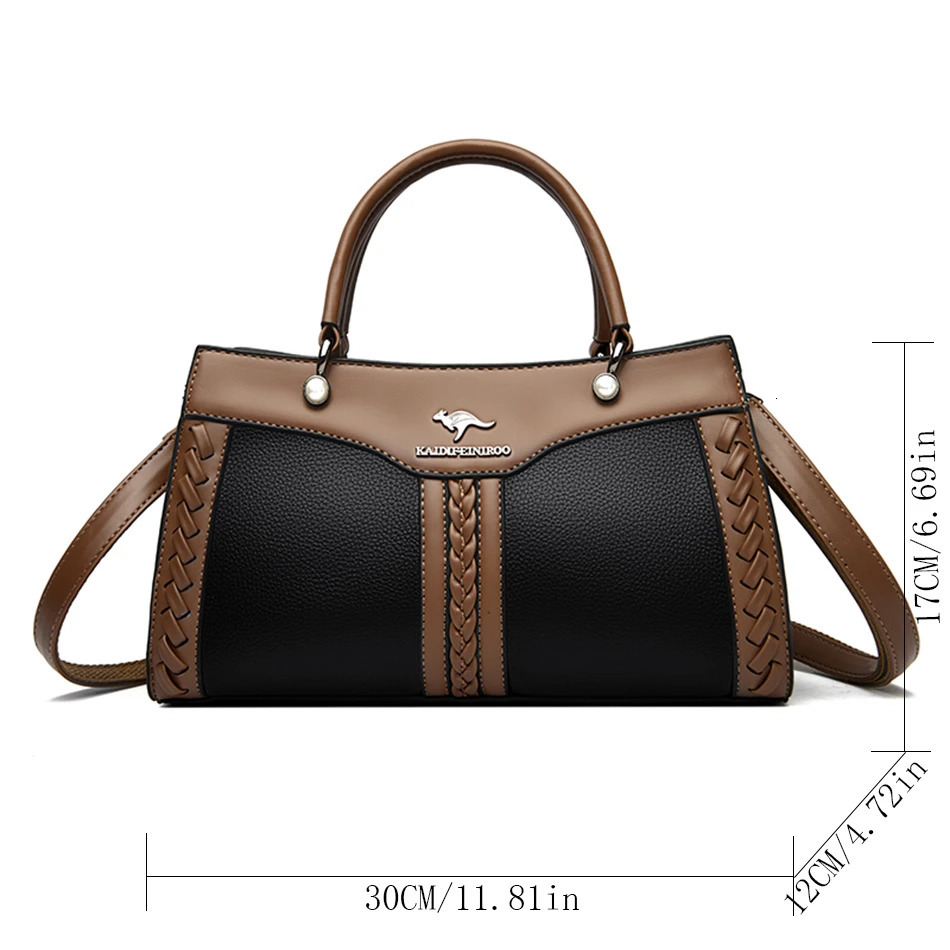 er Multi Layered Womens Handbag 2024 Trendy High Quality Soft Leather Messenger Bag Womens Shoulder Crossbody Bag 251023