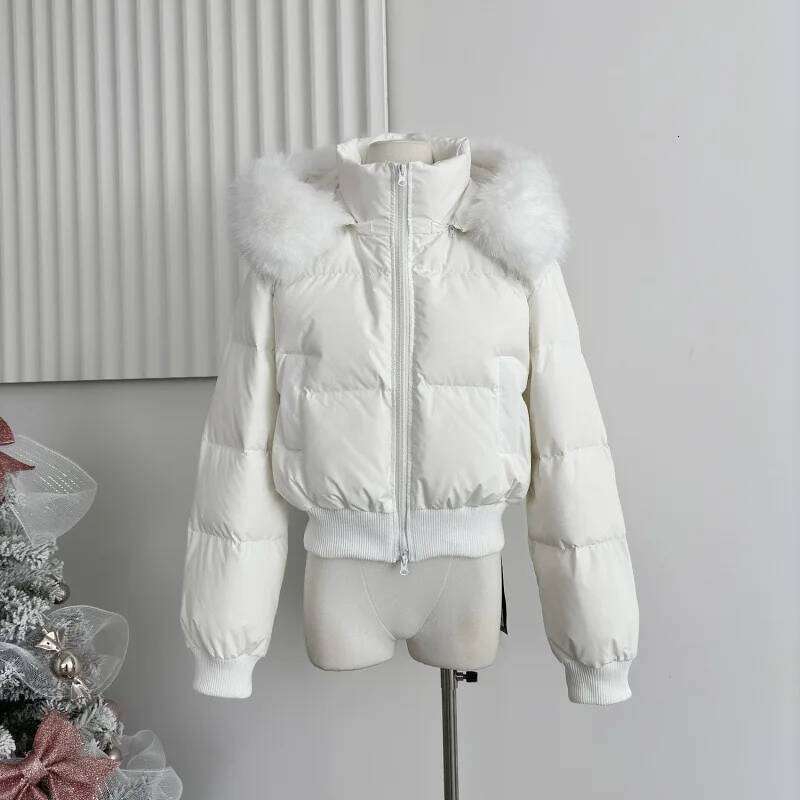 Faux Collar Hooded Short Cotton Coats Tops Thicken Warm Fashion New Parkas Casual Chaquetas Winter Korea Women Jackets Casaco