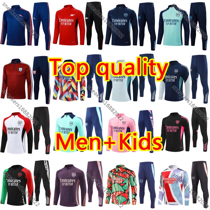 2025 26 ArsenaI tracksuit football tracksuits kit soccer train Football Training Suit MEN Kid kit 24 25 26 Arsen G. JESUS ODEGAARD RICE HAVERTZ SAKA GYOKERES Chandal