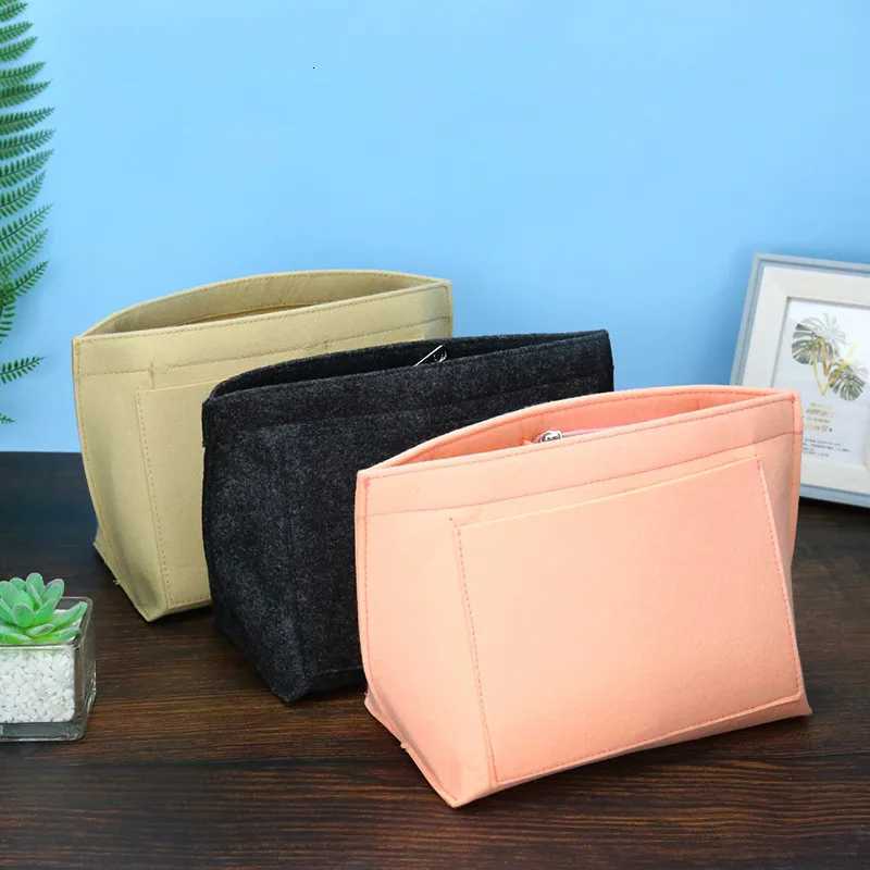 Felt Liner Bag Fashion Multifunction Portable MultiPocket Purse Handbag Insert Cosmetic Storage Travel Sundries Organizer PouchT251024