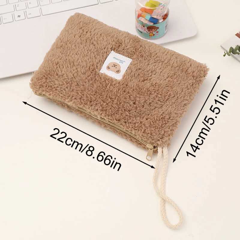 Large Capacity Cute Plush Travel Cosmetic Lipstick Storage Bag Women Makeup Kits Handbags Organizer Wallet Pencil Case Pouch BagT251024