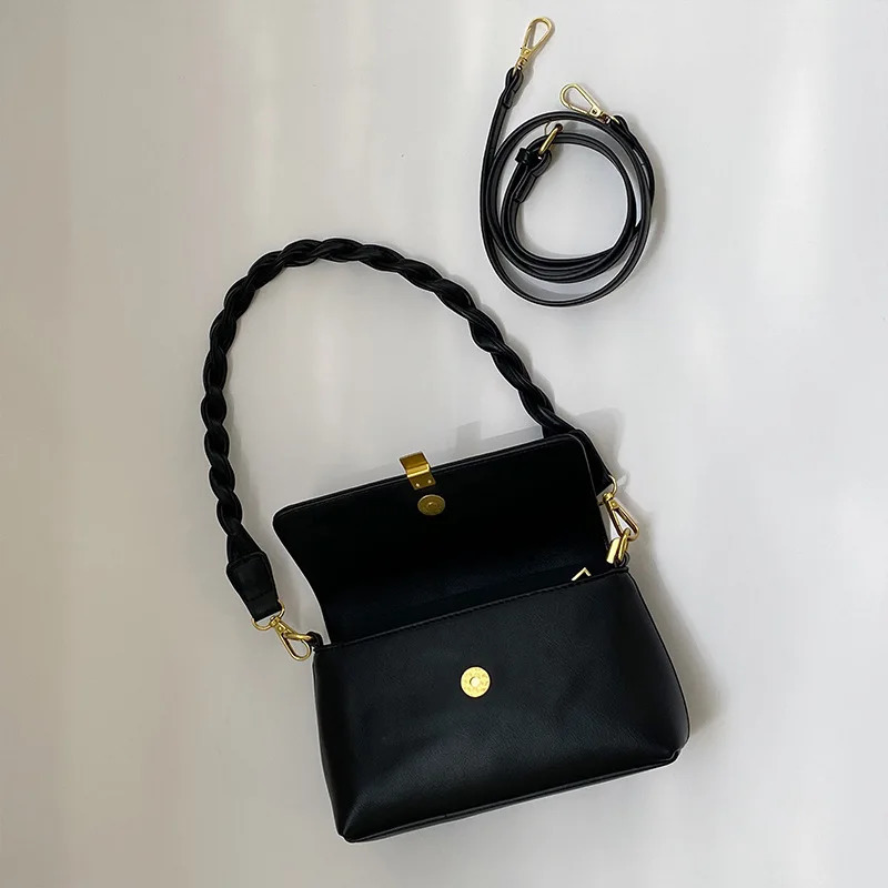 Womens Bag PU Leather Vintage Underarm Bag Fashionable Small Shoulder Bag Casual Handbag Mobile Wallet 251023