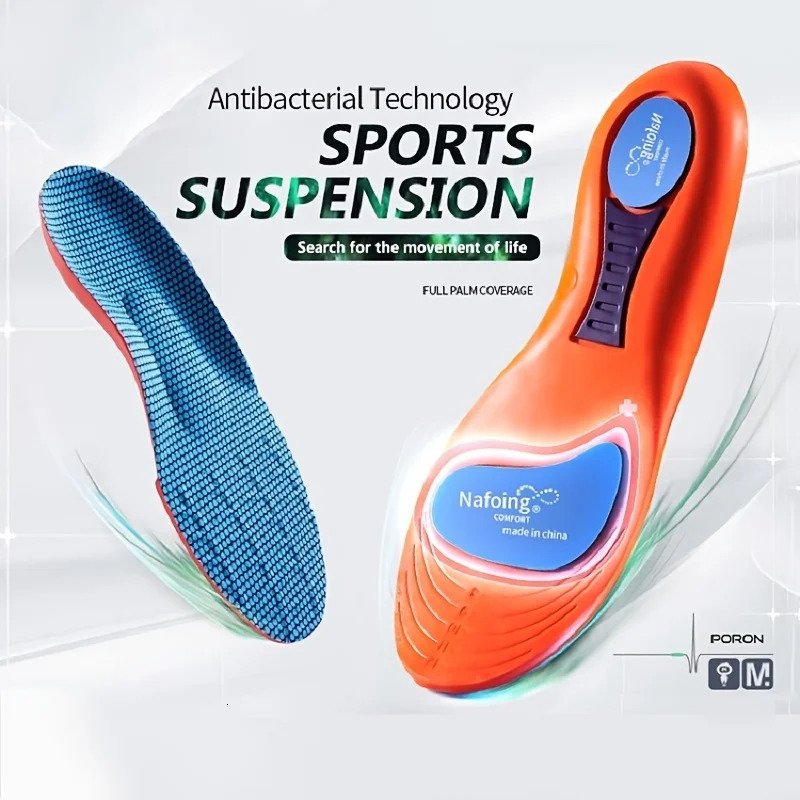 Sports Elasticity Insoles For Shoes Sole Technology Shock Absorption Breathable Running Insoles For Feet Orthopedic insoles251020