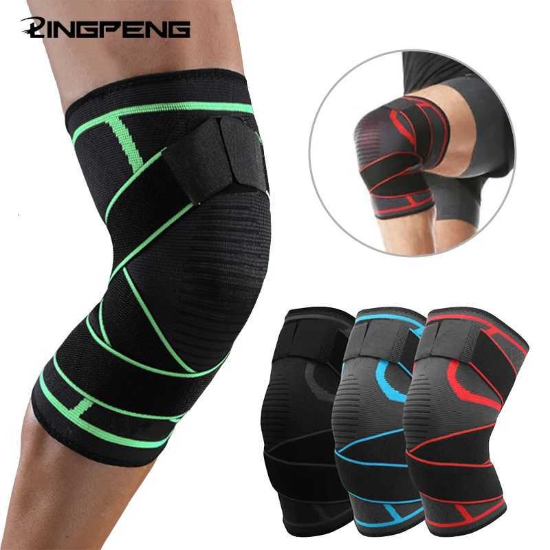 1pc Sports Fitness Knee Pads Support Bandage Braces Elastic Nylon Sport Compression Sleeve for BasketballW251024