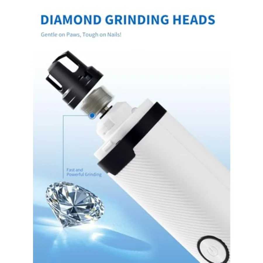 3Speed Electric Pet Nail Trimmer with LED Lights for Small Medium and Large Dogs Rechargeable Toenail Grinder for Safe and Effi Z20251024