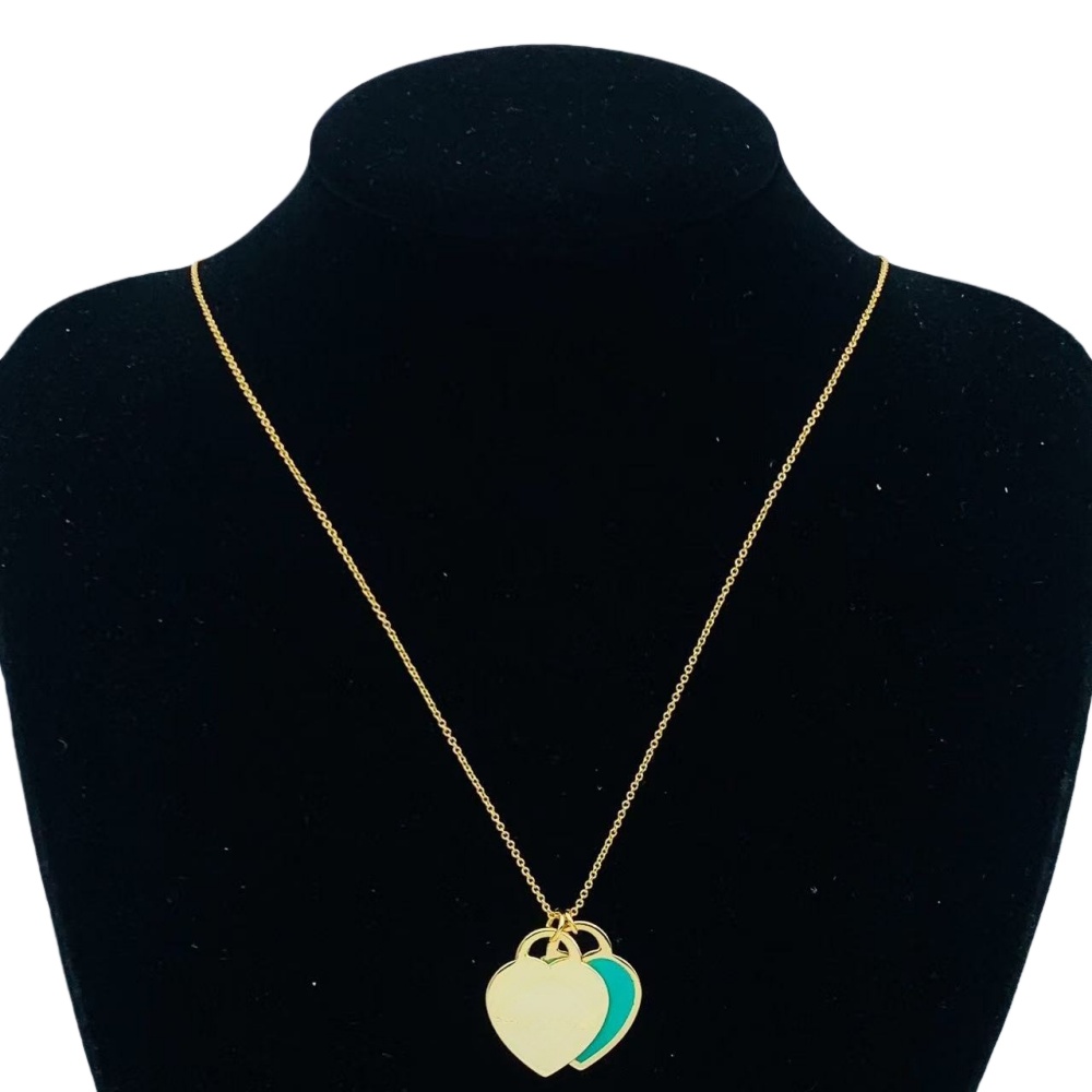 luxury jewelry woman designer necklace heart necklace silver gold chain classic daily outfit festival wedding engagement gift love necklace designer for woman