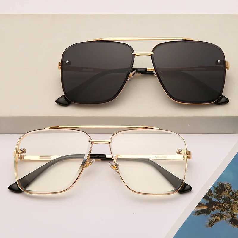 New Fashion Classic Square Sunglasses Cool Men Vintage Brand Design Metal Sun Glasses Women Shades UV400 Oculos De SolT251024