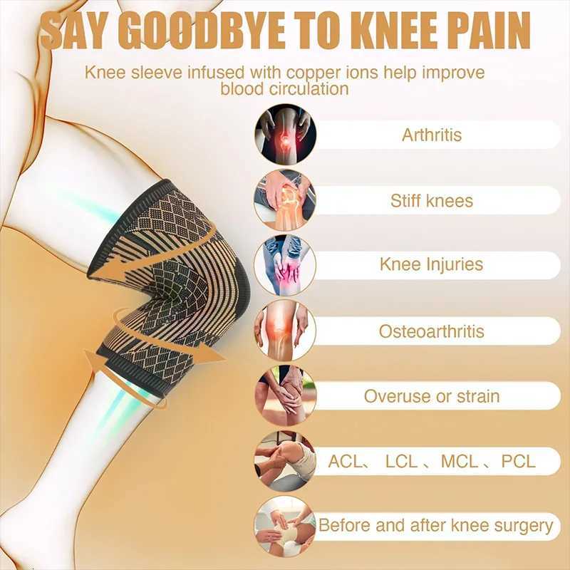 Copper Knee Brace for Arthritis PainCopper Knee Sleeve for Knee Pain Compression Sleeve for Sports Workout Knee Pain ReliefW251024