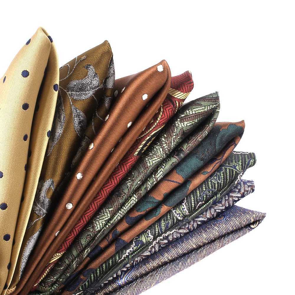 Mens Suit Pocket Towel Fashion Polter Trend Accories Retro Embroidery Pattern Small Square Towel Handkerchief Y251024