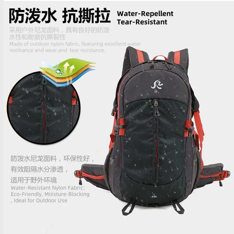 Outdoor mountaineering hiking backpack breathable and waterproof travel bag large capacity portable sports bag J251024