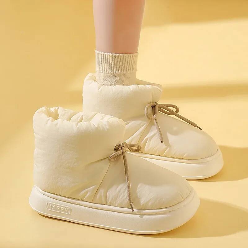 Winter Warm Women Snow Men Casual Platform Flats Home Waterproof Anti-Slip Shoes Outdoor Thick Plush Soft EVA Ankle Boots ddmythur