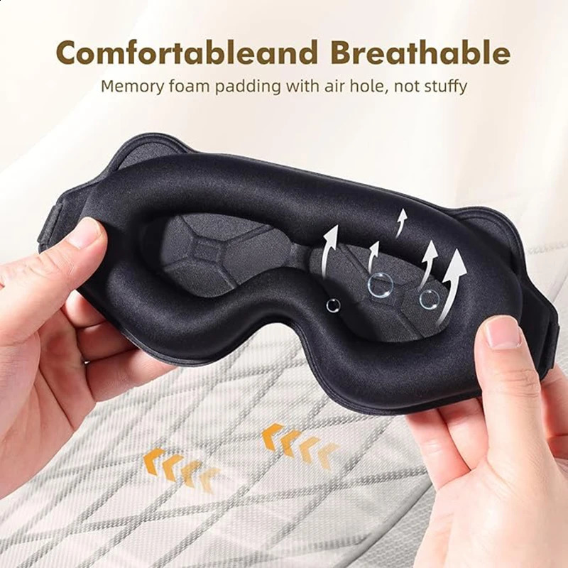 Sleep Eye Mask Weighted for Side Sleeper Men Women 3D Contoured Sleeping Mask No Eye Pressure 100 Blockout Soft Comfortable Eye 251022