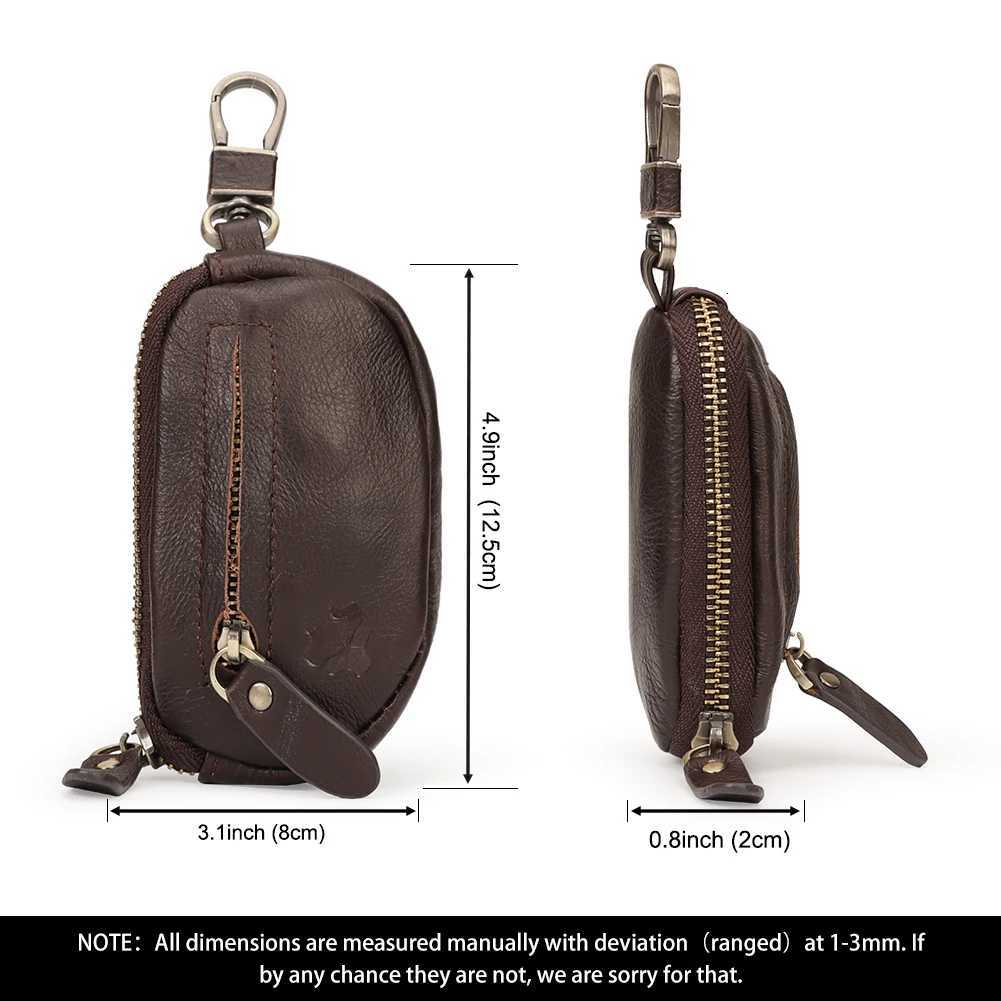 KAVIS Coin Purse Genuine Leather Men Wallet Mini Short Zipper Soft Purses Key Bag Gift For Money Pocket Small Holder for Key Z251023