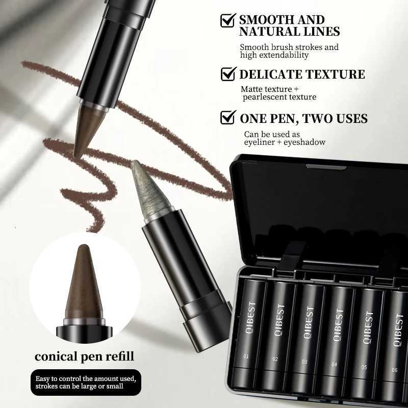 2inone eye shadow eyeliner pencil setmatte silksmooth and easy to applynon smudging and non fadingnatural makeup effectL251024