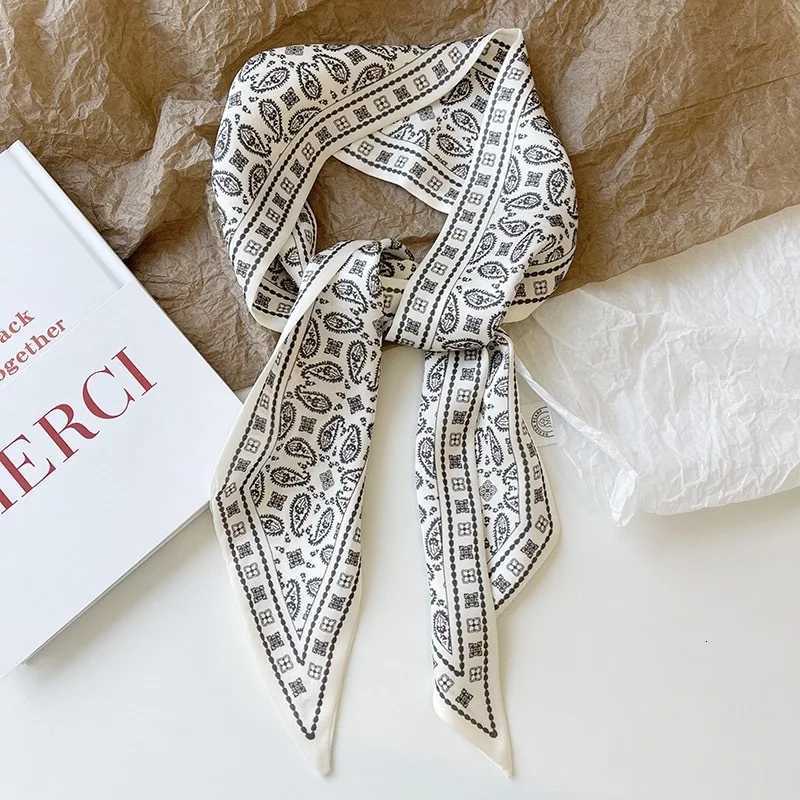 Set Series Silk Satin Scarf Wen Cloth Hair Bands dr Accories La Scarves Ribbon Neck Ties for Bag Handle4pcs Y251024