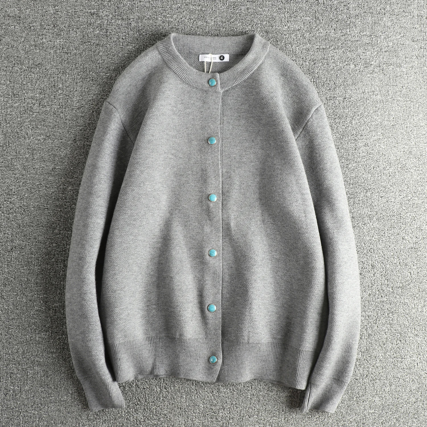 Autumn and winter trendy men women knitted sweaters comfortable round neck youth cardigan jacket 251015