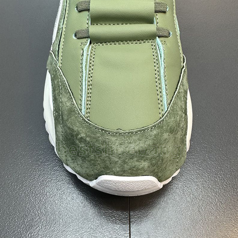 Comfortable Breathable Mesh Upper Trainers Mens Running Shoes Classic Green Camel Gray Colors Outdoor Sports Durable Chunky Sneakers Size 39-47