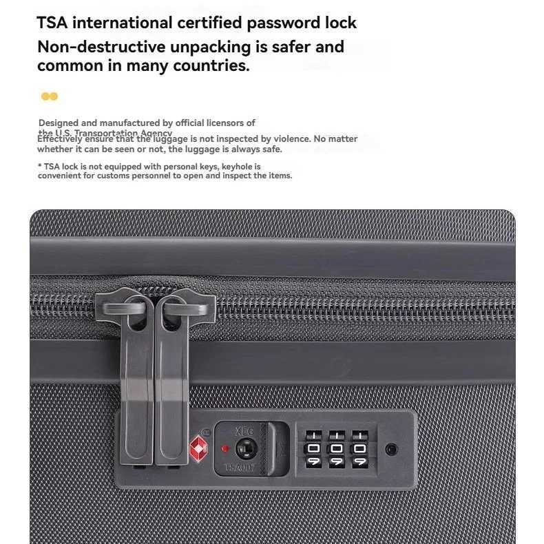 Japanese minimalist luggage 24inch ultralight handle suitcase for women and 20inch boarding password suitcase for menW251024