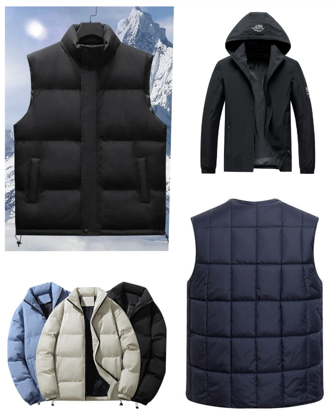 Men's Vests Men Outdoor Adding Cotton To Keep Warm Man Stand Collar Waistcoat Vest Winter Windproof Casual Sleeveless Coat