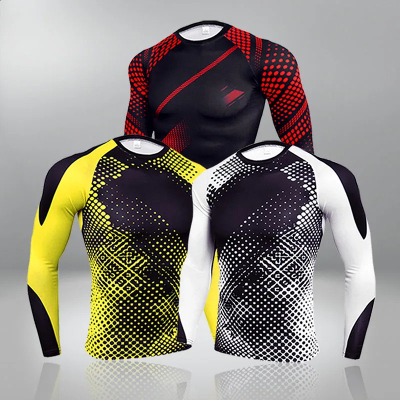 Quick Dry Fitness Mens Thermal Underwear For Men Thermo Clothes Winter Compression Quick Dry Long Sleeve Tshirt Sports Shirt 251018
