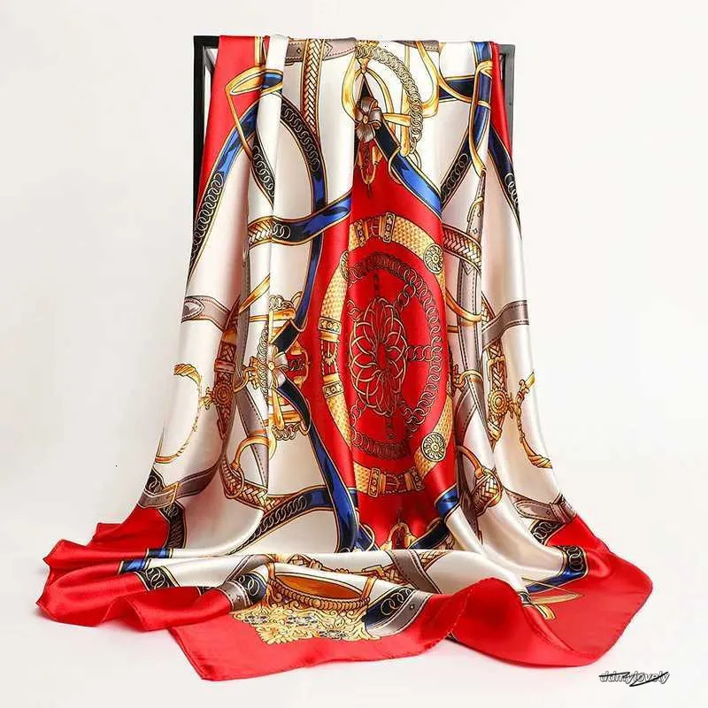 Large Silk Square Women, Elegant Satin Head Scarf For Hair, Neck, Or Handbag Decoration Ddmylovely