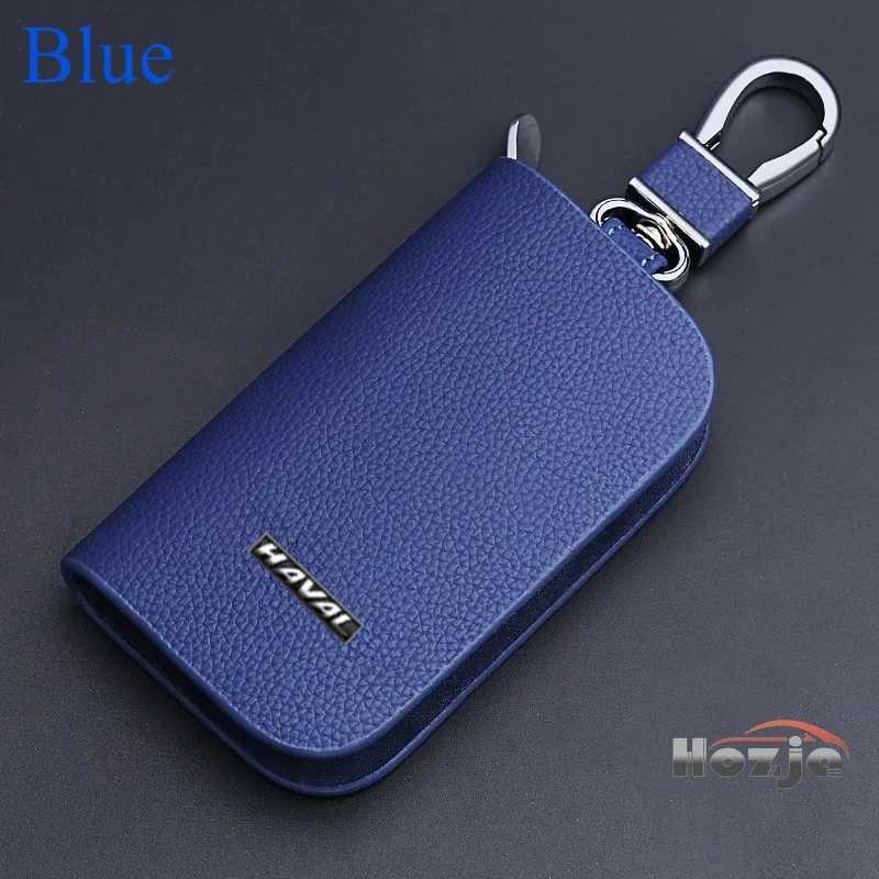 Car Leather Key Case Zipper Key Cover for HAVAL H6 HEV2 PHEV19 PHEV34 GT H5 H2 DARGO M6 Plus Jolion Pro H7 3rd Gen H6 H9 2025 Z251023