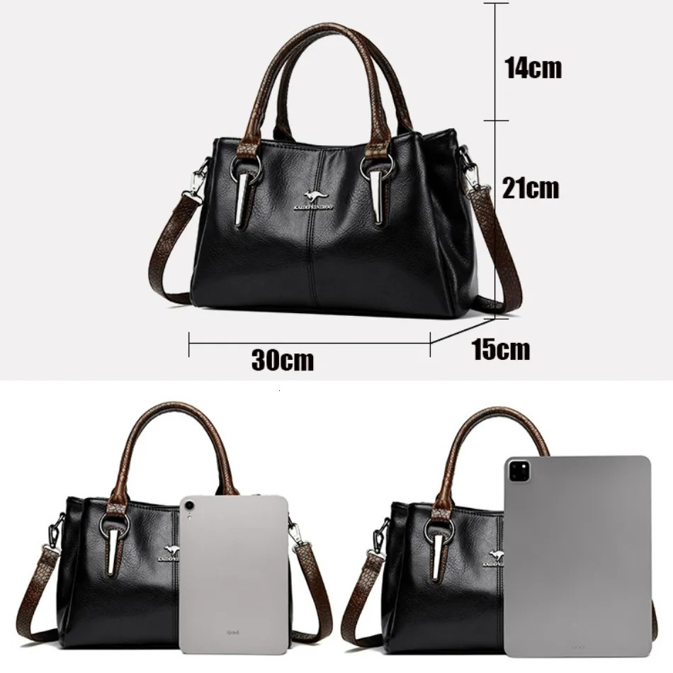Handbags Women Bags er Soft Leather Shoulder Crossbody Bags for Women 2024 Elegant Large Capacity Tote Handbags Sac 251023