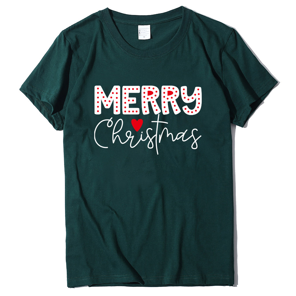 Customizable Multi-color Christmas Inspired T-Shirt Perfect Everyday Casual Outfit Choice