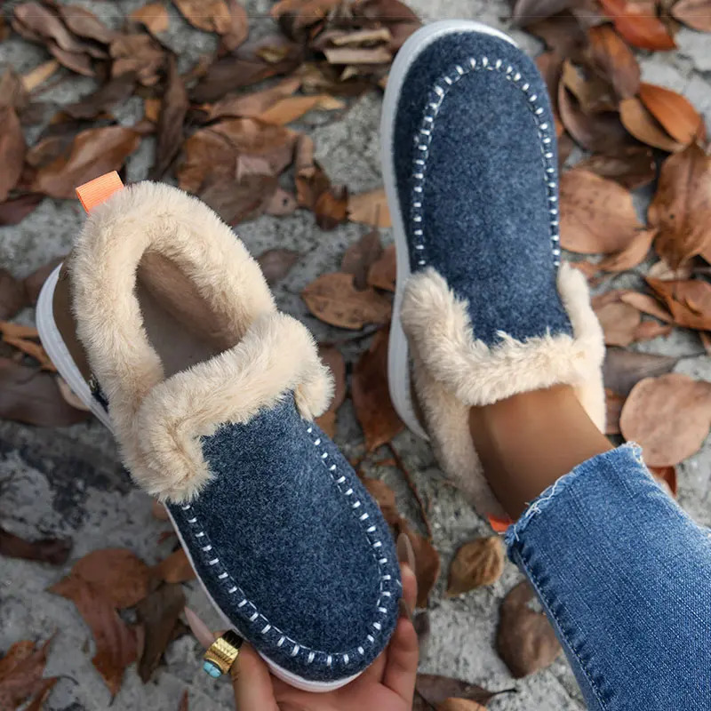 Boots 2025 Winter Shoes For Woman Fur Botas Mujer Casual Womens Ankle Boots Winter Footwear Female Rubber Snow Boots For Women251020