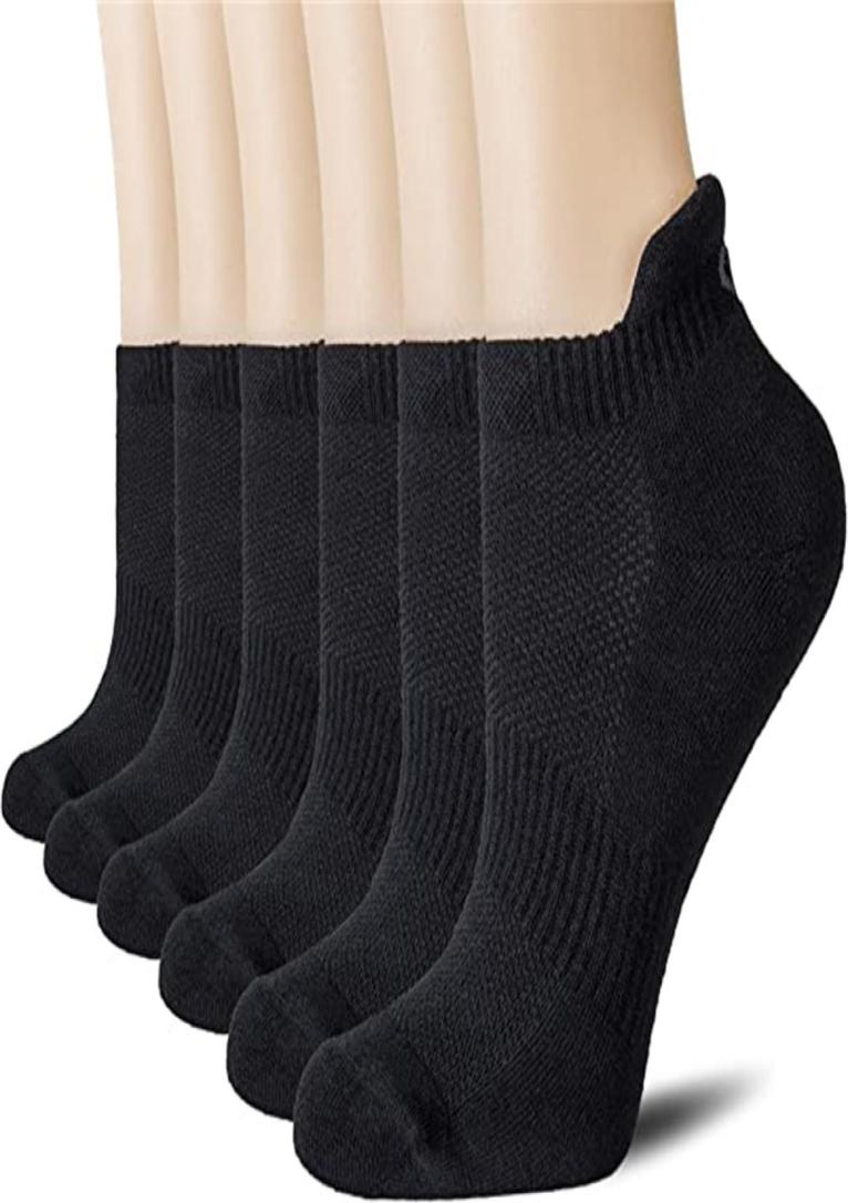 Athletic Running Socks Low Cut Sports Tab Socks for Men and Women 6 Pairs7229167
