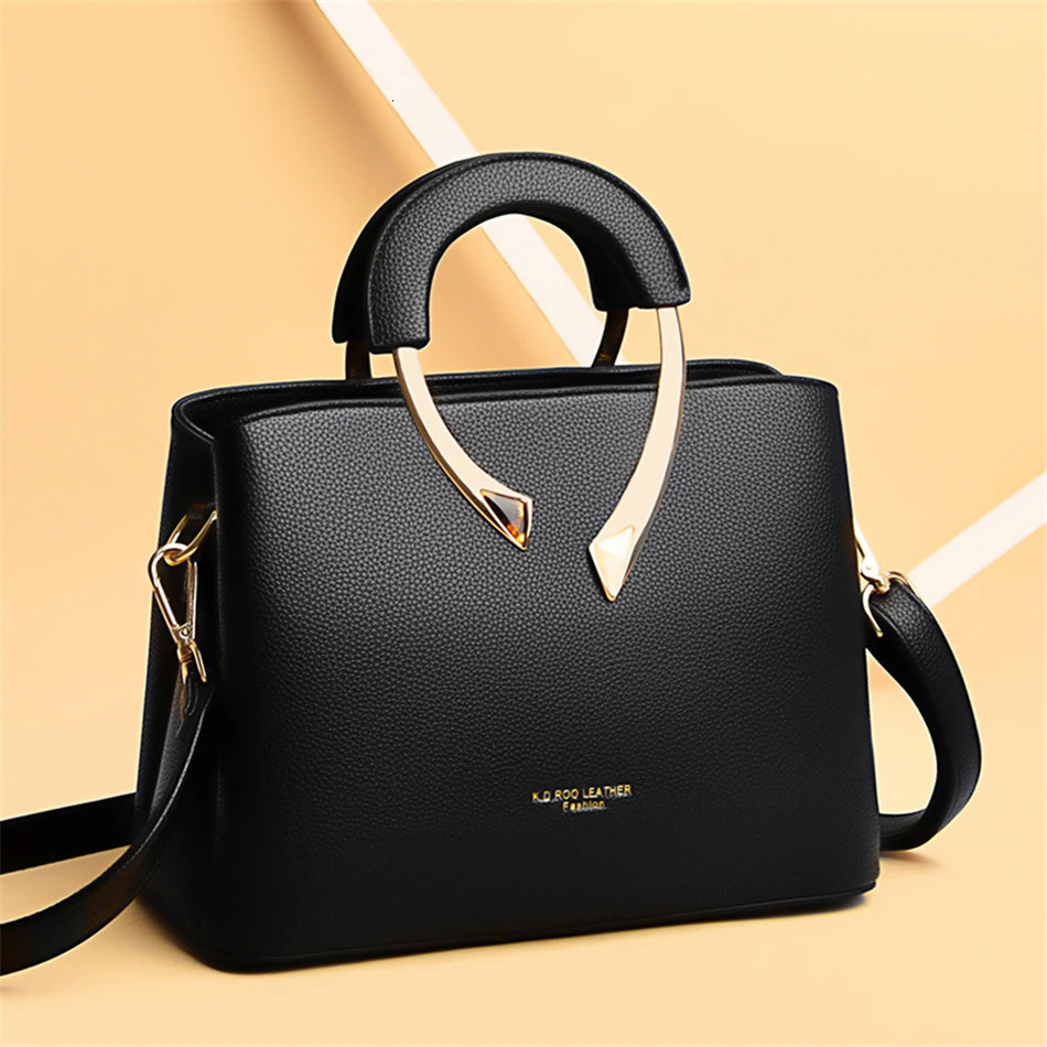 GENUINE VANDERWAH High Quality Leather Casual Tote Handbags Women Bags er Shoulder Crossbody Bags for Women 2024 251023