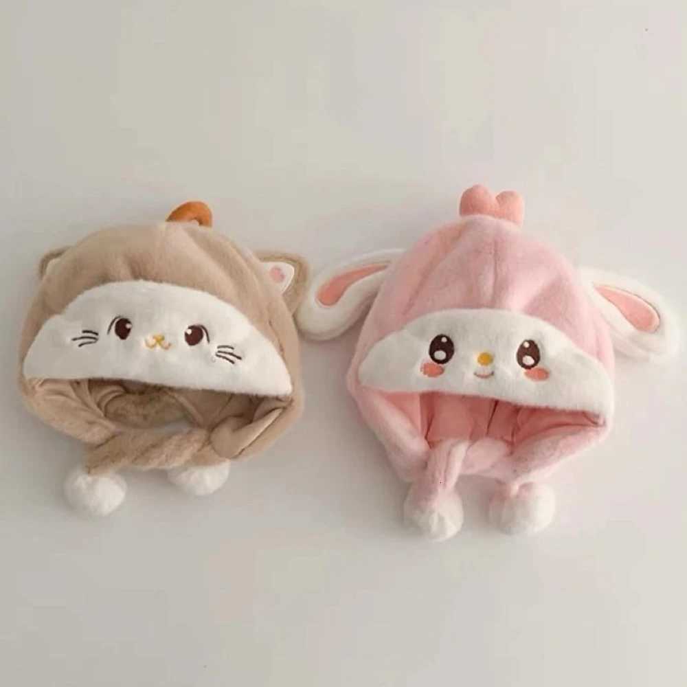 New Baby Winter Hats Cotton Warm Earmuffs Cartoon Beanie Solid Color Soft Skin Friendly Winter Cold Protection Warmth MINISOL251024