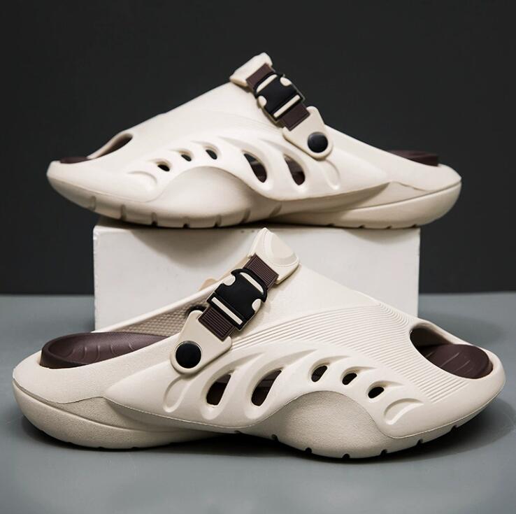 Summer sports slippers anti slip and shock-absorbing hole shoes outdoor leisure vacation soft soled lightweight sandals Z 10.21-4